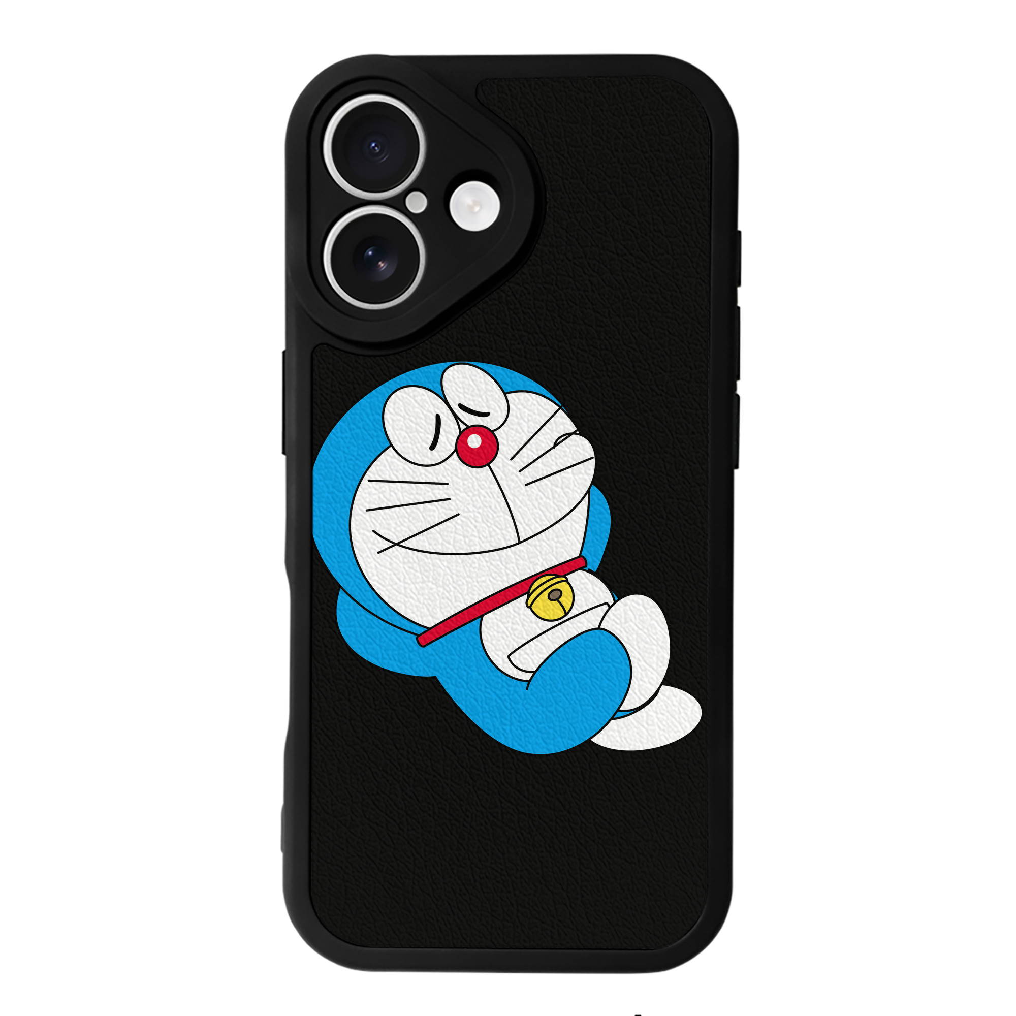 （画像用） ドラえもん Doraemon 【iPhone 16シリーズ対応】シリコンスマホケース（レザー調） 材質：シリコン